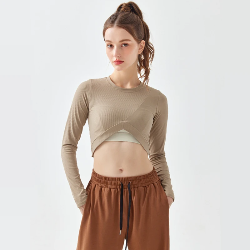 Women Yoga Shirts Sexy Slim Long Sleeve Sport T-shirt Textured Running Sweatshirts Quick Dry O-Neck Gym Fitness Top Blouse Femme
Women Yoga Shirts Sexy Slim Long Sleeve Sport T-shirt Textured Running Sweatshirts Quick Dry O-Neck Gym Fitness Top Blouse Femme