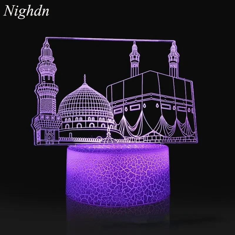3D Led Night Light Lamp 16 Colors with Remote Bedroom Bedside Nightlight Ramadan Decoration Gift Islamic Citadel USB Table Lamp
3D Led Night Light Lamp 16 Colors with Remote Bedroom Bedside Nightlight Ramadan Decoration Gift Islamic Citadel USB Table Lamp
