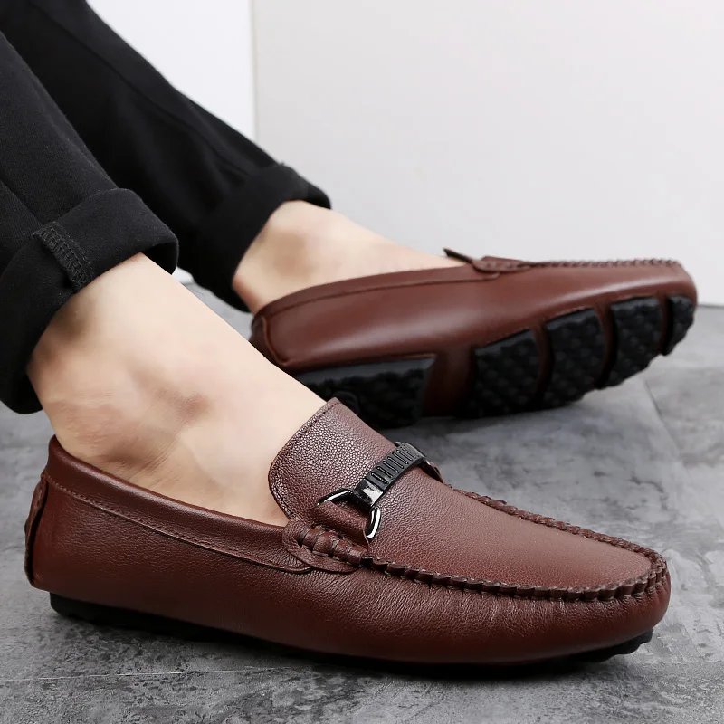 Luxury Genuine Leather Loafers Men Design Moccasin Fashion Slip On Soft Flat Casual Shoes Adult Male Footwear Handmade Boat Shoe
Luxury Genuine Leather Loafers Men Design Moccasin Fashion Slip On Soft Flat Casual Shoes Adult Male Footwear Handmade Boat Shoe