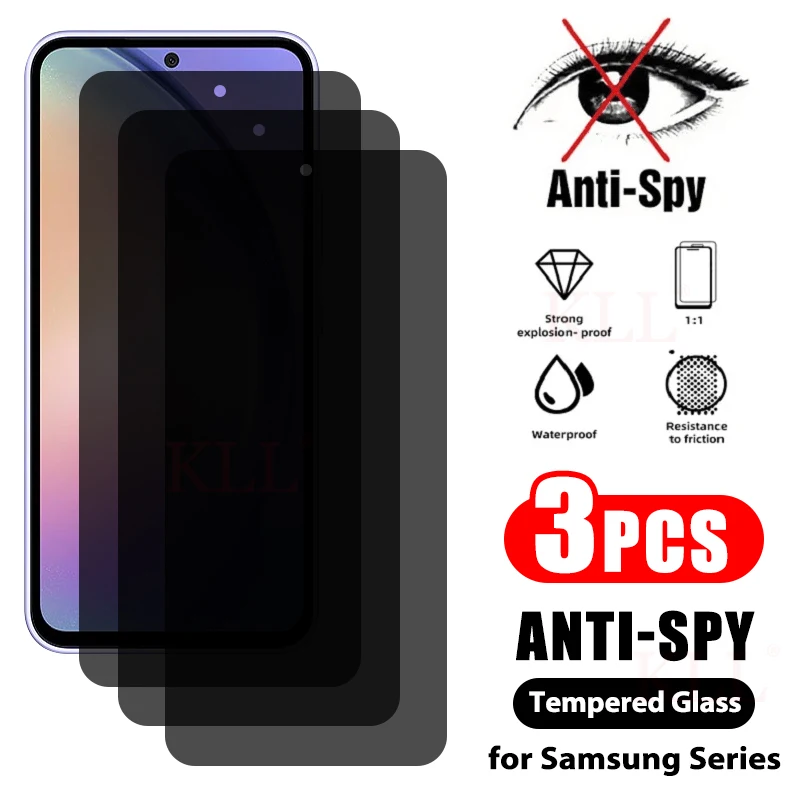 

1-3Pcs Anti-spy Privacy Glass For Samsung A54 A34 A24 A25 A05 A04 A03 A14 A13 A23 A73 A53 A33 M23 M52 M22 M32 Screen Protector