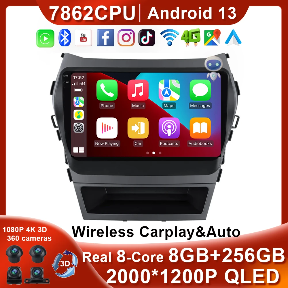 TS10/FYT 7862 Android13 Car Auto Radio Gps For Hyundai Aanta FE IX45 2013 2014 2015 1 DIn Car Radio sStereo Navigation Head Unit
TS10/FYT 7862 Android13 Car Auto Radio Gps For Hyundai Aanta FE IX45 2013 2014 2015 1 DIn Car Radio sStereo Navigation Head Unit
