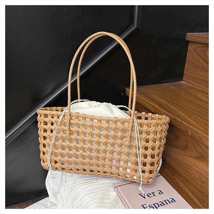 Vegetable basket women straw bags female summmer beach bag lady travel bags designer handbag handmade woven rattan bag shoulder 19 S5fefcc4c17ba452b9b89ede90b6955b31