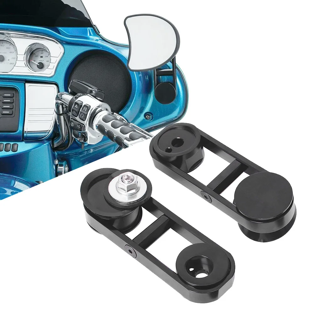 Black 180° Adjustable Drop Mirror Relocator Mount Fit For Harley Street Glide 2006-2013 2014-2021
Black 180° Adjustable Drop Mirror Relocator Mount Fit For Harley Street Glide 2006-2013 2014-2021