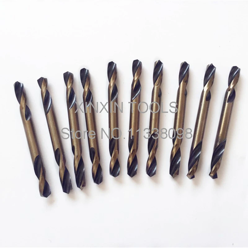 10PC Hot Sale Double head Twist Drill Bit Set 3.2MM 4.2MM 5.2MM HSS-CO Drilling Metalworking Power Tool
10PC Hot Sale Double head Twist Drill Bit Set 3.2MM 4.2MM 5.2MM HSS-CO Drilling Metalworking Power Tool