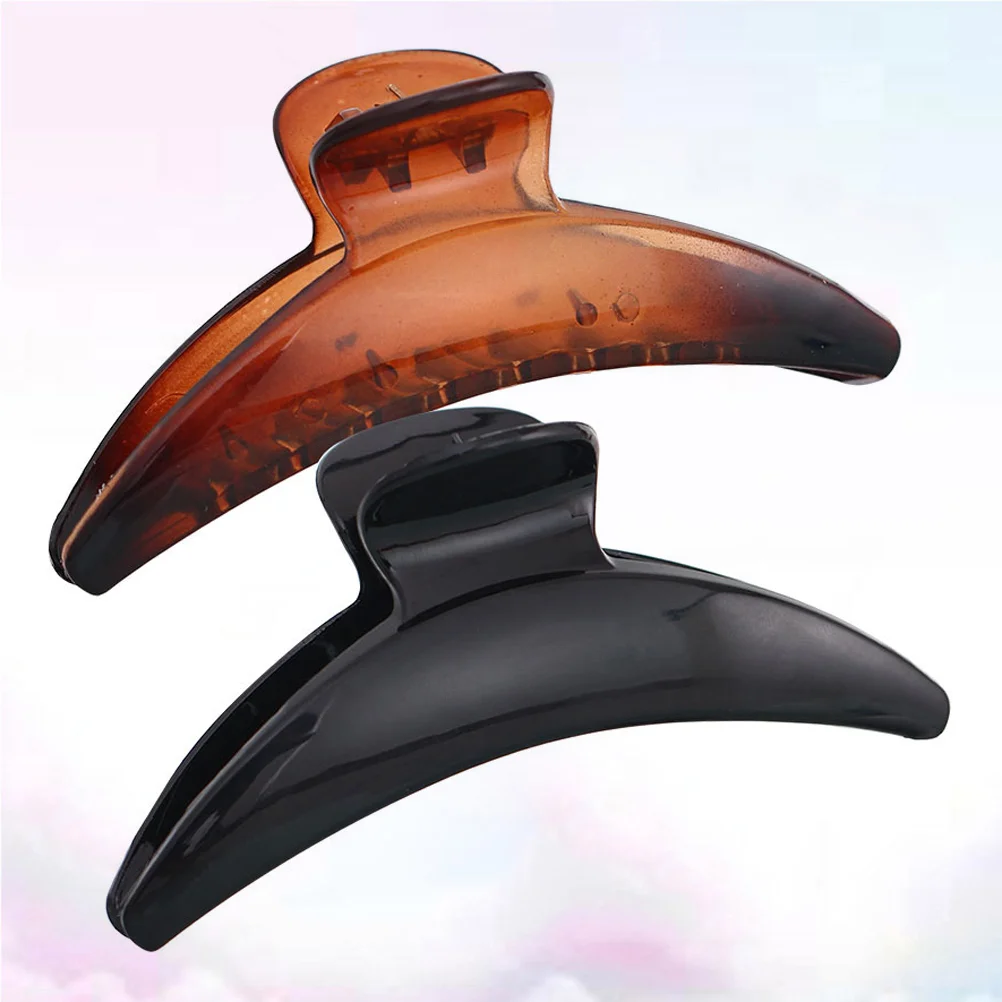 2pcs Moon Shape Jaw Clip Shower Jaw Clip Headdress for Woman Lady Female (Black, Tortoise Shell Pattern, Each Pattern has 1pcs)
2pcs Moon Shape Jaw Clip Shower Jaw Clip Headdress for Woman Lady Female (Black, Tortoise Shell Pattern, Each Pattern has 1pcs)