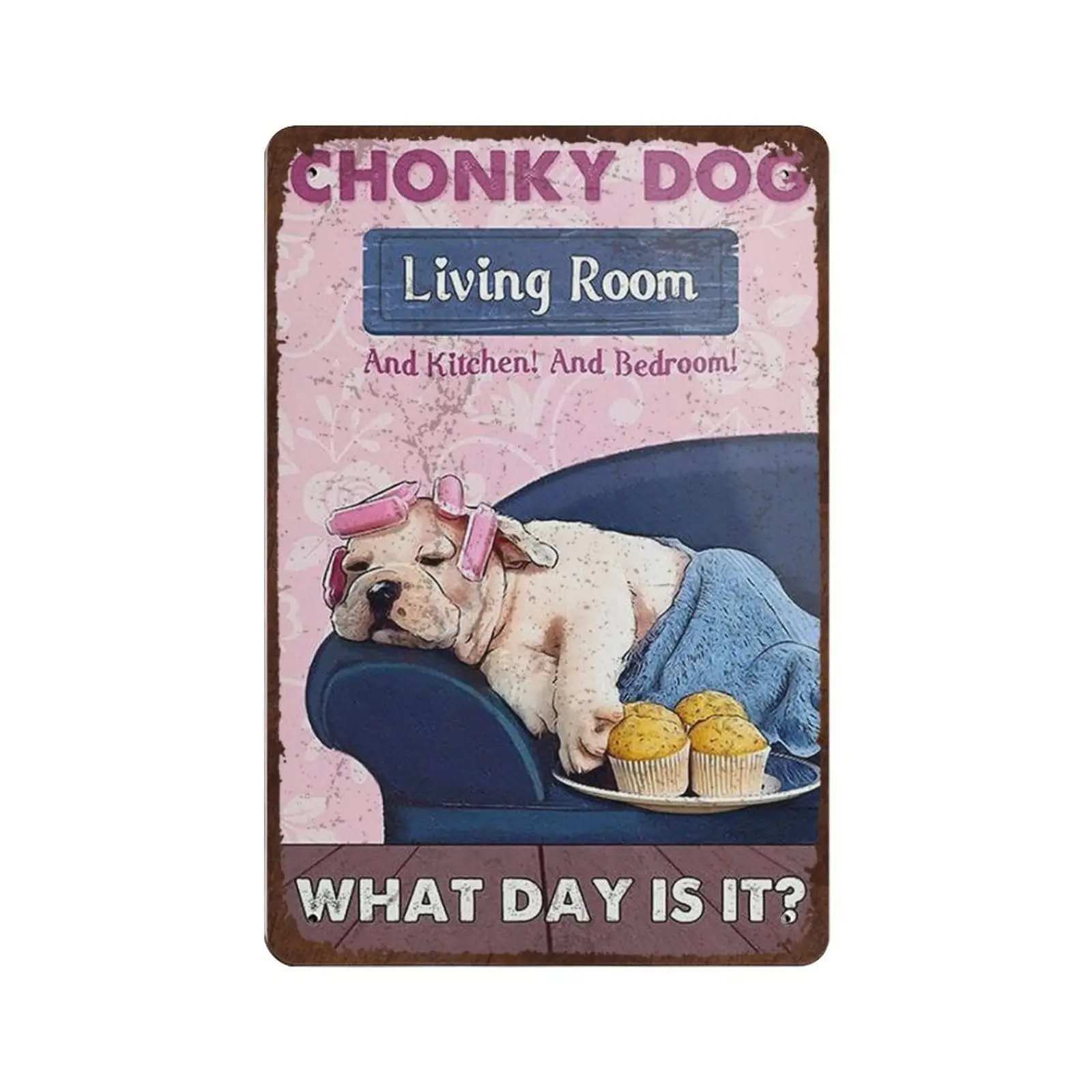 Antique Durable Thick Metal Sign, Chonky Dog Living Room Tin Sign,Vintage Wall Decor,Novelty Signs for Home Kitchen Cafe Bar Man
Antique Durable Thick Metal Sign, Chonky Dog Living Room Tin Sign,Vintage Wall Decor,Novelty Signs for Home Kitchen Cafe Bar Man