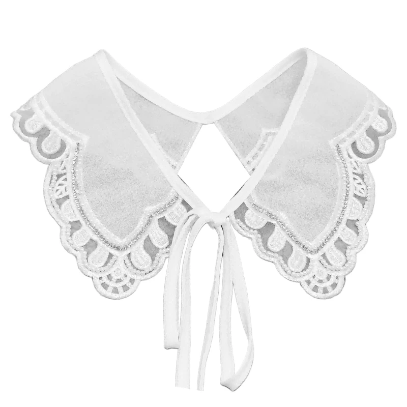 Lace Shawl Embroidery Fake Collar Female Shirt Floral False Collars Ladies Detachable Half Shirt Lapel Blouse Wrap Drop shipping
Lace Shawl Embroidery Fake Collar Female Shirt Floral False Collars Ladies Detachable Half Shirt Lapel Blouse Wrap Drop shipping