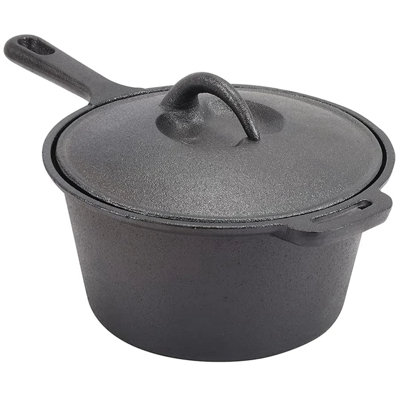 Cast Iron Saucepan, Non-Stick Pan With Lid Cast Iron Deep Pan, Suitable For Induction, Electric And Gas Hobs-ABUX
Cast Iron Saucepan, Non-Stick Pan With Lid Cast Iron Deep Pan, Suitable For Induction, Electric And Gas Hobs-ABUX