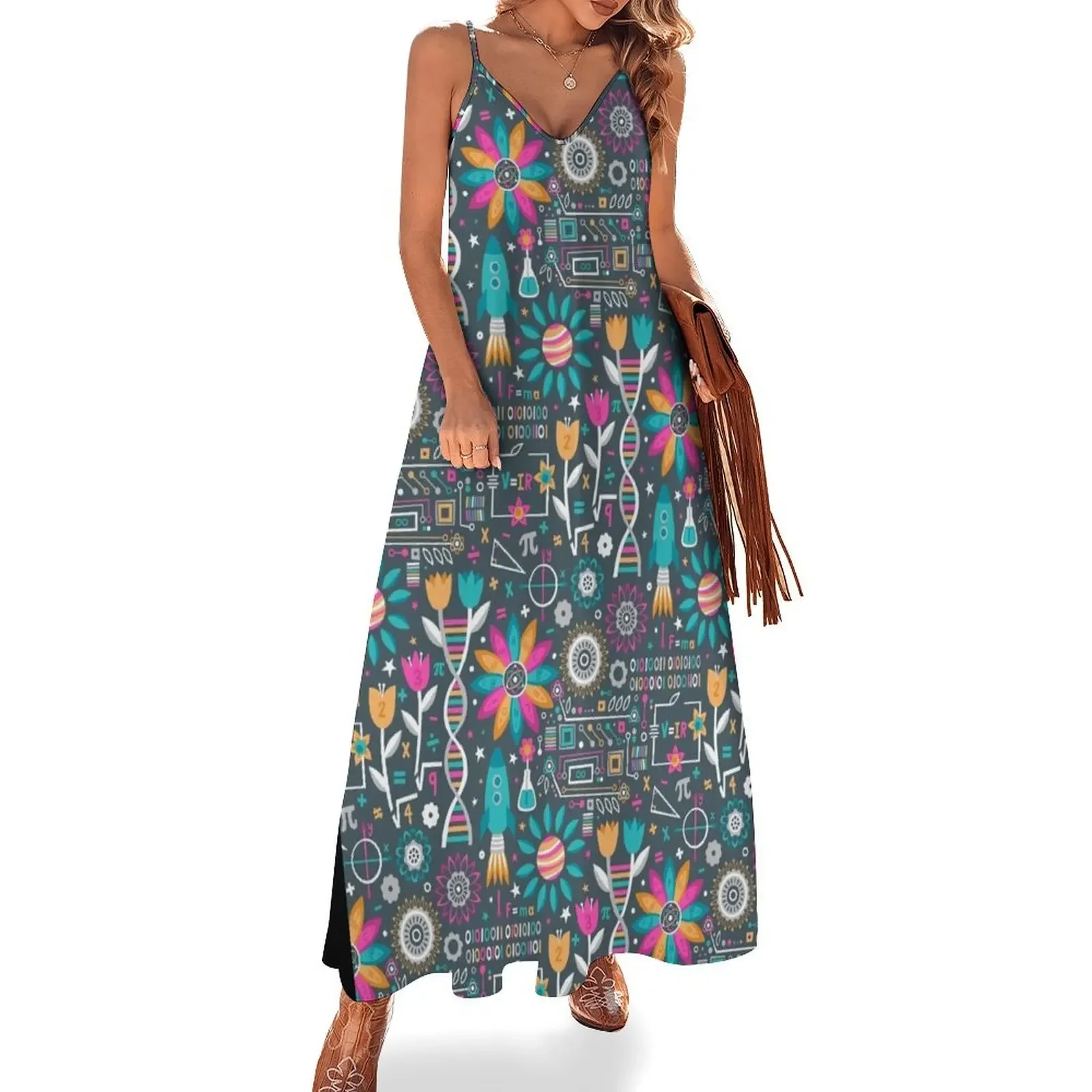 Flowers and STEMs Sleeveless Dress women's summer jumpsuit ceremony dresses
Flowers and STEMs Sleeveless Dress women's summer jumpsuit ceremony dresses