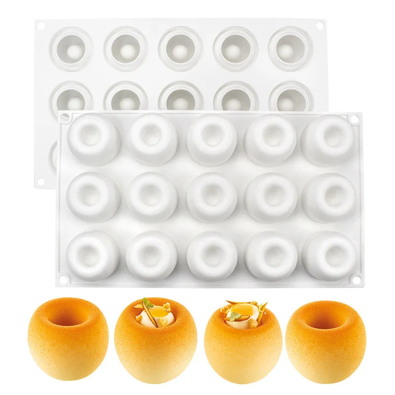 15 Lian Wowotou Mousse Cake Silicone Mold Self Made French Mousse Chocolate Mantou Molds Baking Accessories
15 Lian Wowotou Mousse Cake Silicone Mold Self Made French Mousse Chocolate Mantou Molds Baking Accessories