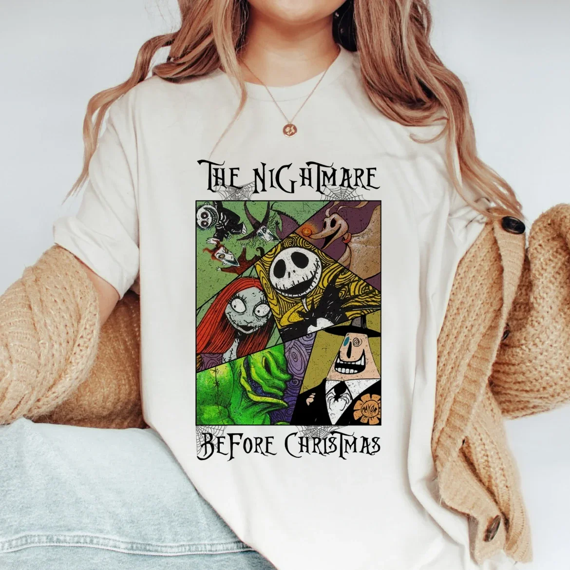 Shirts Cute Fun Women's O-Neck Pattern Fashion Printed White T-shirt Short Sleeve Halloween Women's Casual Shirt Tops.
Shirts Cute Fun Women's O-Neck Pattern Fashion Printed White T-shirt Short Sleeve Halloween Women's Casual Shirt Tops.