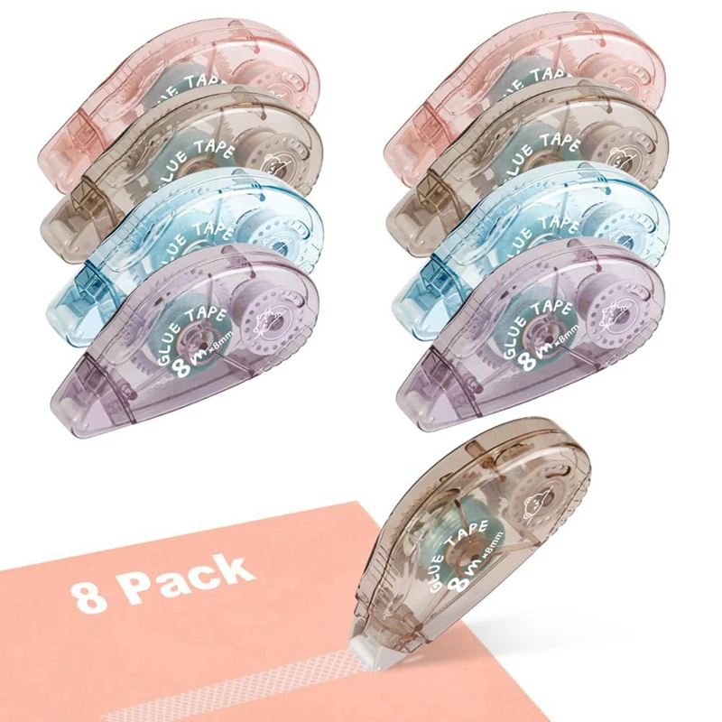 Double Sided Tape Roller - 8 Pack Adhesive Scrapbook Glue Tape Runner Roller (8Mm X 210Ft)
Double Sided Tape Roller - 8 Pack Adhesive Scrapbook Glue Tape Runner Roller (8Mm X 210Ft)