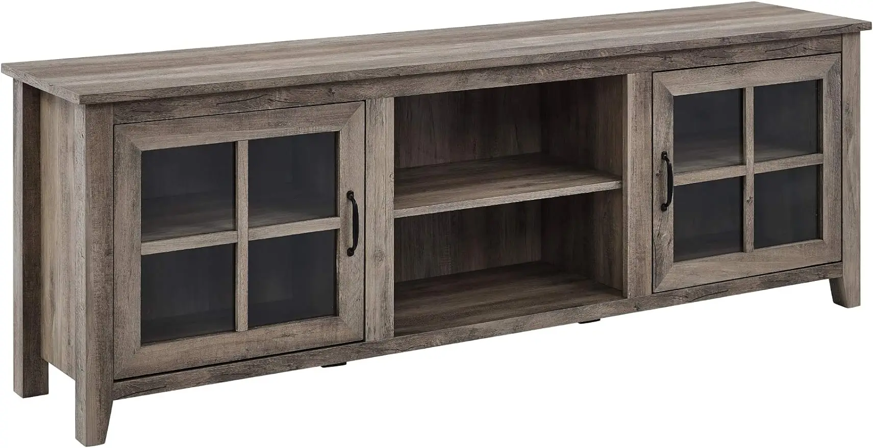Walker Edison Portsmouth Classic 2 Glass Door TV Stand for TVs up to 80 Inches, 70 Inch, Grey Wash
Walker Edison Portsmouth Classic 2 Glass Door TV Stand for TVs up to 80 Inches, 70 Inch, Grey Wash