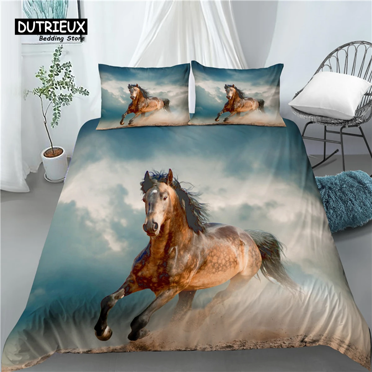 Home Living Luxury 3D Running Horse Print 2/3Pcs Comfortable Duvet Cover PillowCase Bedding Sets Queen and King EU/US/AU Size
Home Living Luxury 3D Running Horse Print 2/3Pcs Comfortable Duvet Cover PillowCase Bedding Sets Queen and King EU/US/AU Size