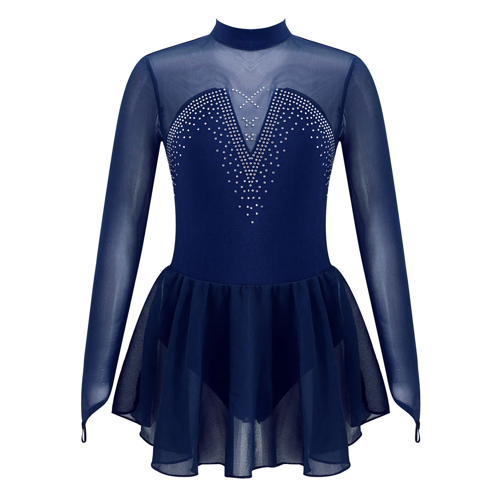 Kids Girls Figure Skating Dancewear Long Sleeve Rhinestone Ballet Gymnastics Leotard Tutu Dress Competition Performance Costumes
Kids Girls Figure Skating Dancewear Long Sleeve Rhinestone Ballet Gymnastics Leotard Tutu Dress Competition Performance Costumes