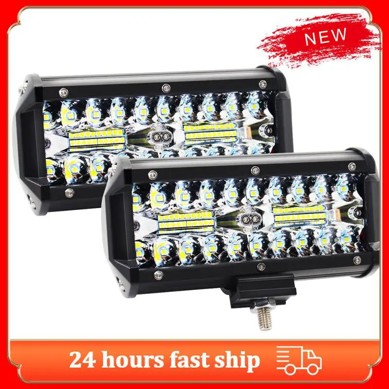 

7 Inch 120W Combo off road Led Light Bars Spot Flood Beam for Work Driving Offroad Boat Car Tractor Truck 4x4 SUV ATV 12V 24V