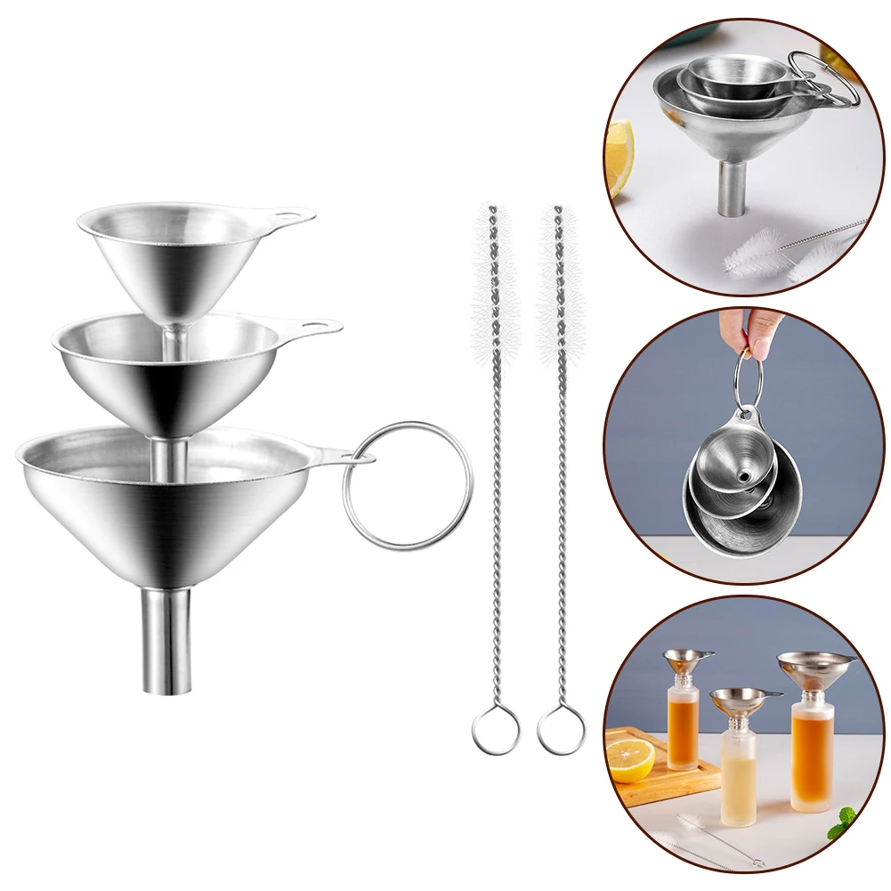 6 PCS Stainless Steel Kitchen Funnels Set Food Grade Metal Funnels For Filling Bottles Small Funnels For Essential Oil Spices
6 PCS Stainless Steel Kitchen Funnels Set Food Grade Metal Funnels For Filling Bottles Small Funnels For Essential Oil Spices