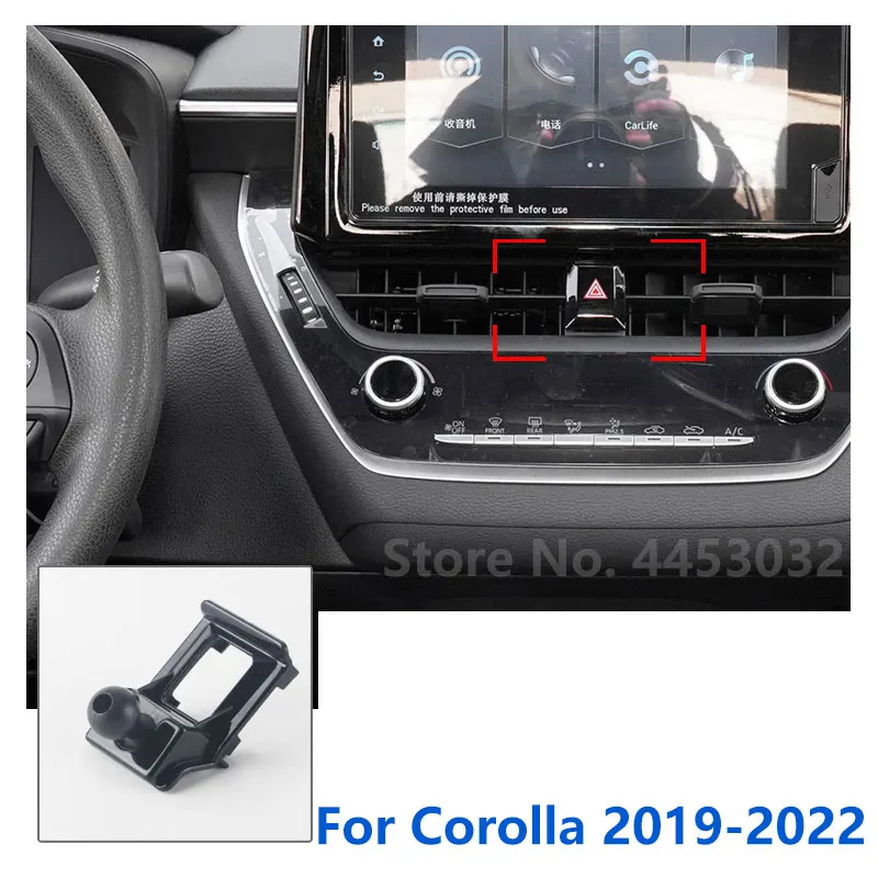 

17mm Special Mounts For Toyota Corolla Car Phone Holder GPS Supporting Fixed Bracket Air Outlet Base Accessories 2007-2022