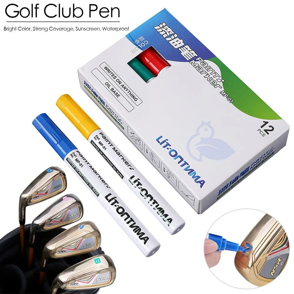 12Pcs/Set Bright Color Sunscreen Golf Accesoires Covering Power Golf Club Pen Acrylic Painter Ink Pen Color Changing Pen
12Pcs/Set Bright Color Sunscreen Golf Accesoires Covering Power Golf Club Pen Acrylic Painter Ink Pen Color Changing Pen