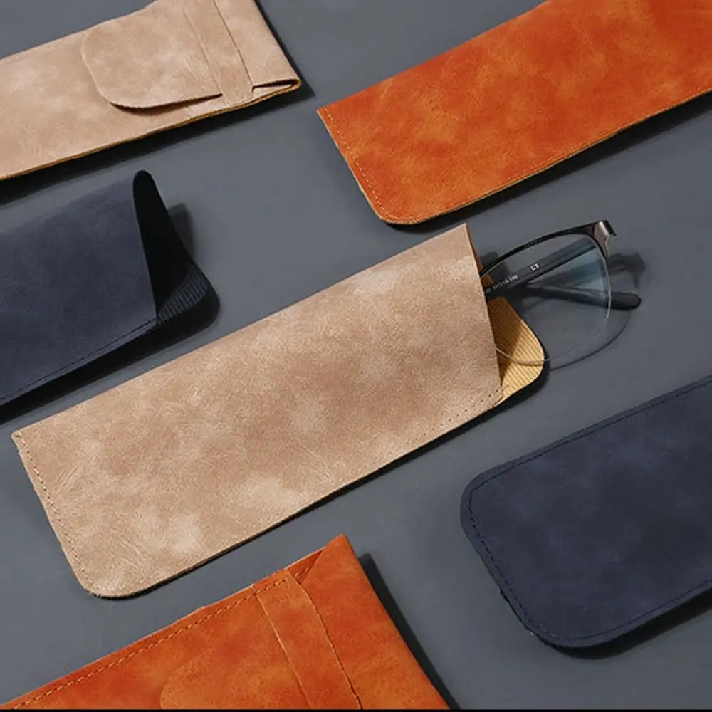 PU Leather Glasses Bag Covered Sunglasses Organizer Velvet Lining Storage Bag Simple Style Glasses Case Jewelry Packing Bag
PU Leather Glasses Bag Covered Sunglasses Organizer Velvet Lining Storage Bag Simple Style Glasses Case Jewelry Packing Bag
