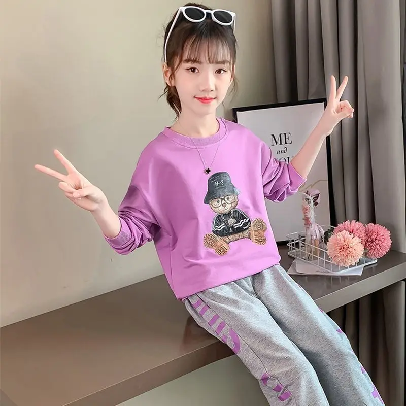2022 Girls Cartoon Clothes Sets Autumn Spring Long Sleeve Tops + Pants 2PCS Tracksuit ChildrenSet Kids Outfit 4 6 8 10 12 Year
2022 Girls Cartoon Clothes Sets Autumn Spring Long Sleeve Tops + Pants 2PCS Tracksuit ChildrenSet Kids Outfit 4 6 8 10 12 Year