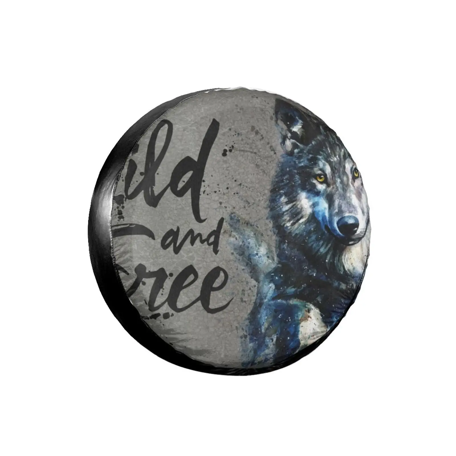 

Wolf,3D Printed Wolf Spare Tire Cover Waterproof Dust-Proof UV Sun Wheel Tire Cover Fit For Jeep,Trailer