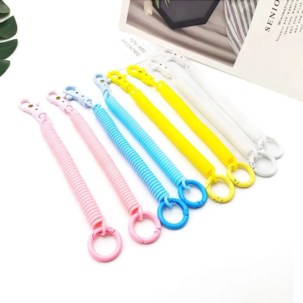 Spring Lanyard Key Ring Retractable Coil Springs Key Hooks Keyring Anti-lost Lobster Clasp Rope Stretch Spring Coil
Spring Lanyard Key Ring Retractable Coil Springs Key Hooks Keyring Anti-lost Lobster Clasp Rope Stretch Spring Coil