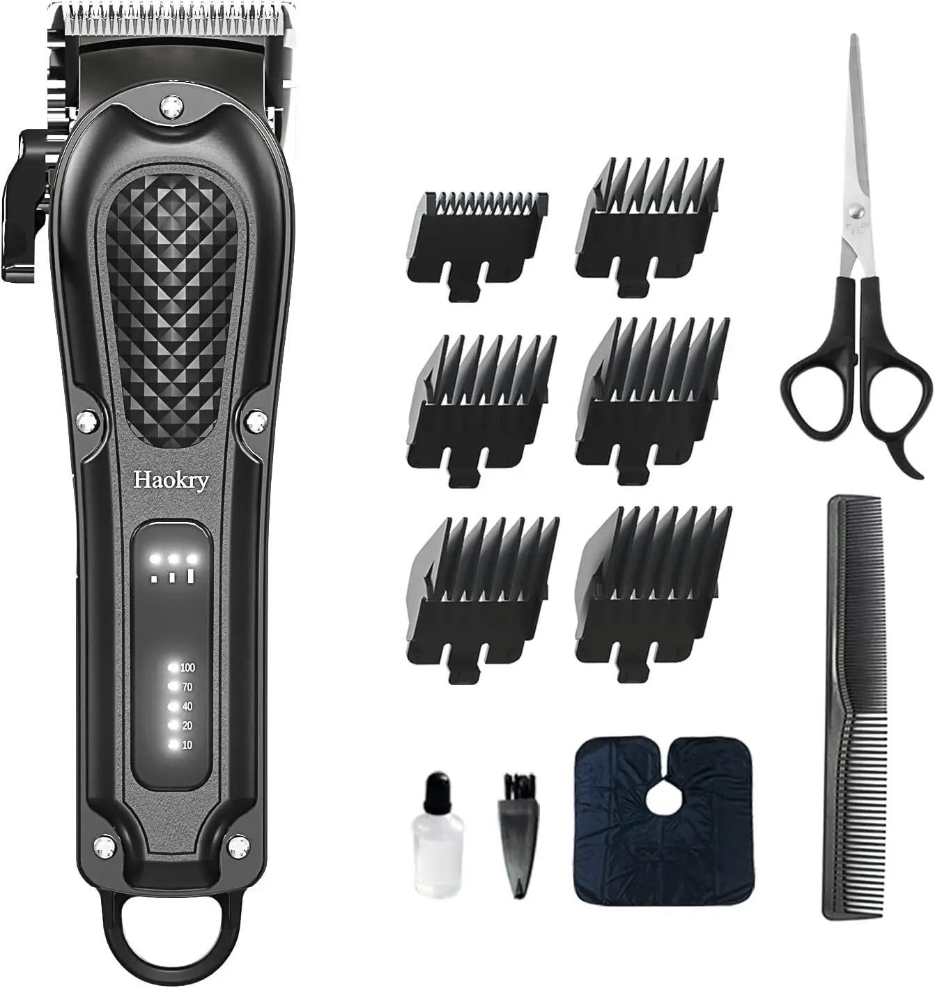 

Hair Clippers for Men Professional - Cordless&Corded Barber Clippers for Hair Cutting & Grooming, Rechargeable Beard Trimmer