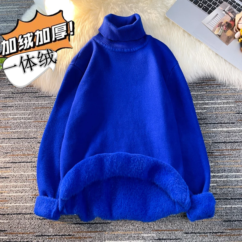 Men Turtlenecks Fleece Sweater 2024 Winter Stretwear Harajuku Korean Style High Neck Oversized Plain Color Turtleneck For Men
Men Turtlenecks Fleece Sweater 2024 Winter Stretwear Harajuku Korean Style High Neck Oversized Plain Color Turtleneck For Men