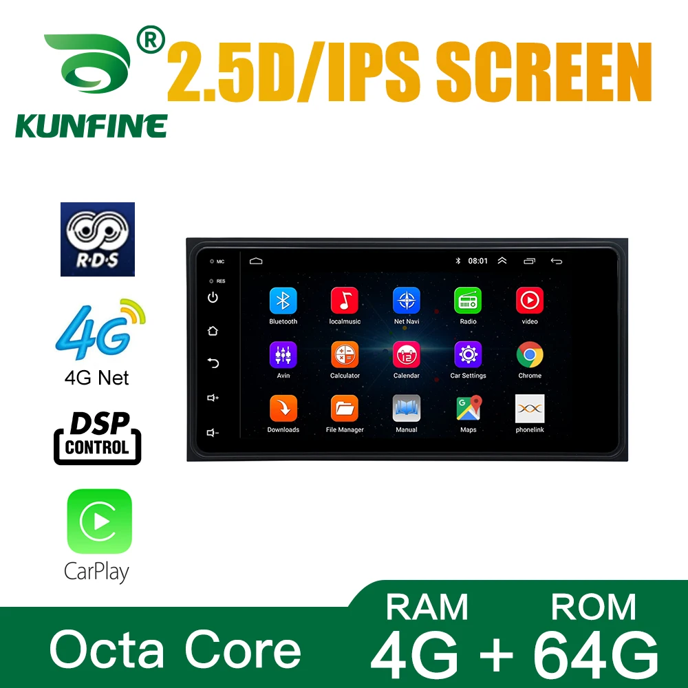 2 Din 2.5D Screen Android 10.0 Universal Car radio Multimedia Video Player Stereo For Toyota CAMRY CROWN COROLLA RAV4 VIOS |