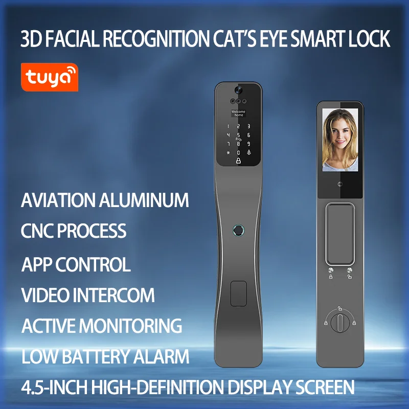 HAPLOCK TUYA wifi smart door lock face recognition lock security-protection Intelligent door lock fingerprint lock Smart home 
HAPLOCK TUYA wifi smart door lock face recognition lock security-protection Intelligent door lock fingerprint lock Smart home