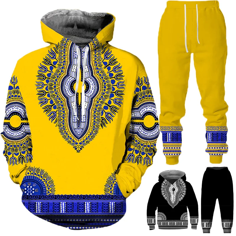 New 3D African Print Hoodie Casual Family Outfits Boys Girls Vintage Hip Hop Sweatshirt+Trousers Suits Men's Tracksuit Set
New 3D African Print Hoodie Casual Family Outfits Boys Girls Vintage Hip Hop Sweatshirt+Trousers Suits Men's Tracksuit Set