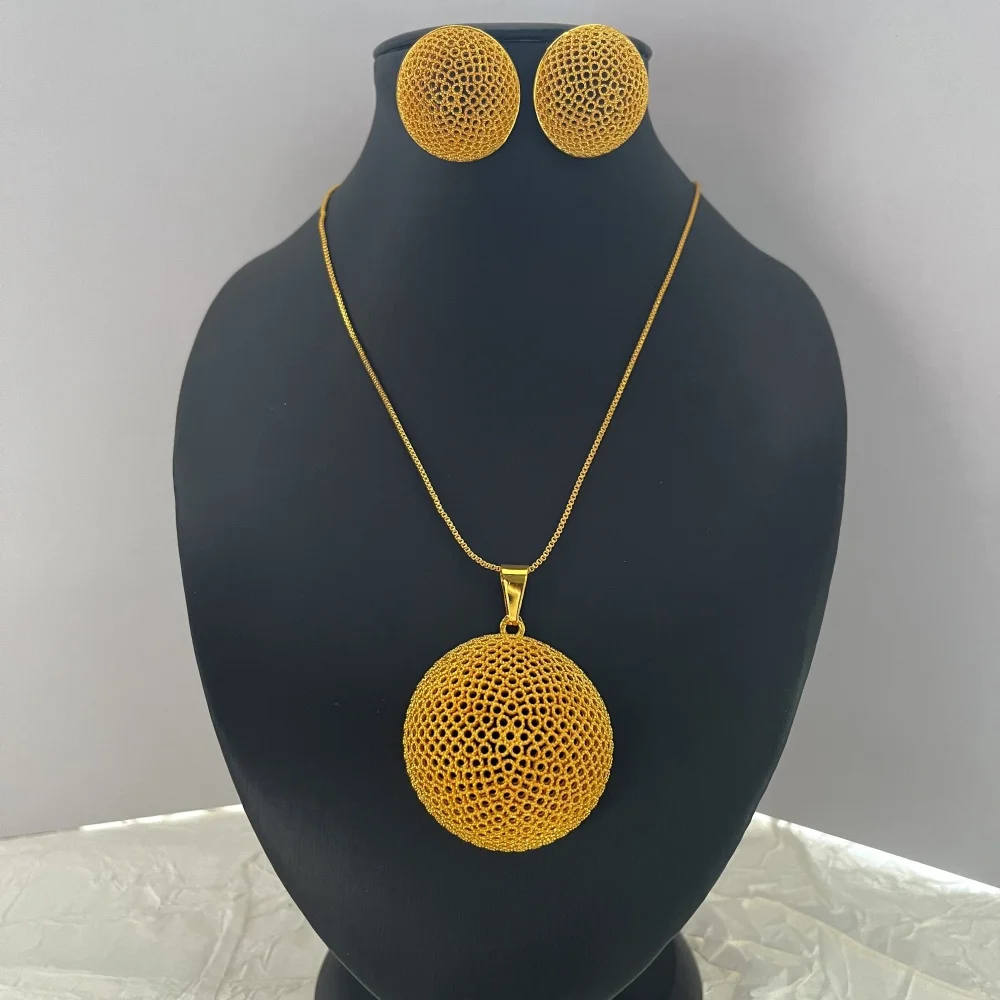 Dubai Fashion Women's Flower Sweater Long Necklace 24K Gold-Plated Middle Eastern Luxury Flower Earrings Copper Jewelry Two-Pieces 9 Mallzona S6009c3cbe4ce49378e283746dcf47a3fo Dubai Fashion Women's Flower Sweater Long Necklace 24K Gold-Plated Middle Eastern Luxury Flower Earrings Copper Jewelry Two-Pieces Mallzona