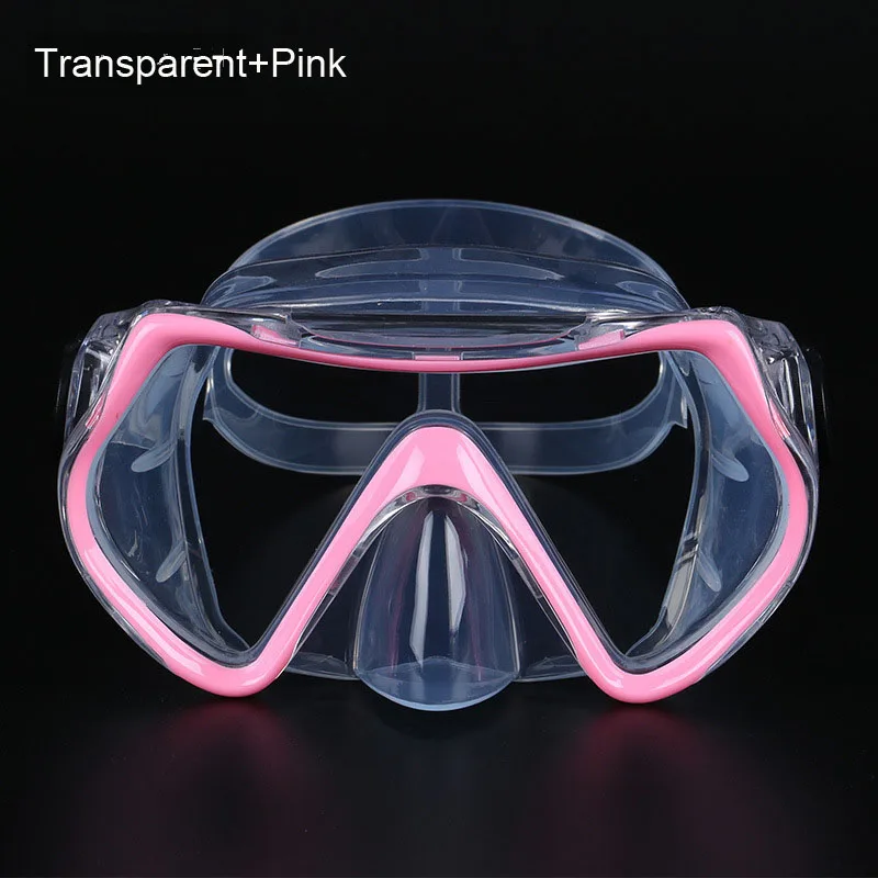 

Adult Diving goggles High definition transparent large frame ultra wide field of view scuba liquid silicone free diving mask