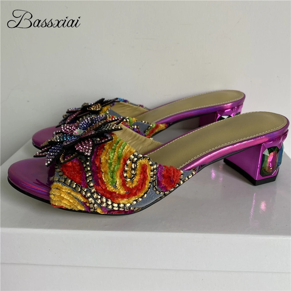 Iridescent Crystal Flower Sandals Women Embroidery Bling Sequins Air Mesh Luxury Diamond Heel Slingbacks Mules Summer
Iridescent Crystal Flower Sandals Women Embroidery Bling Sequins Air Mesh Luxury Diamond Heel Slingbacks Mules Summer