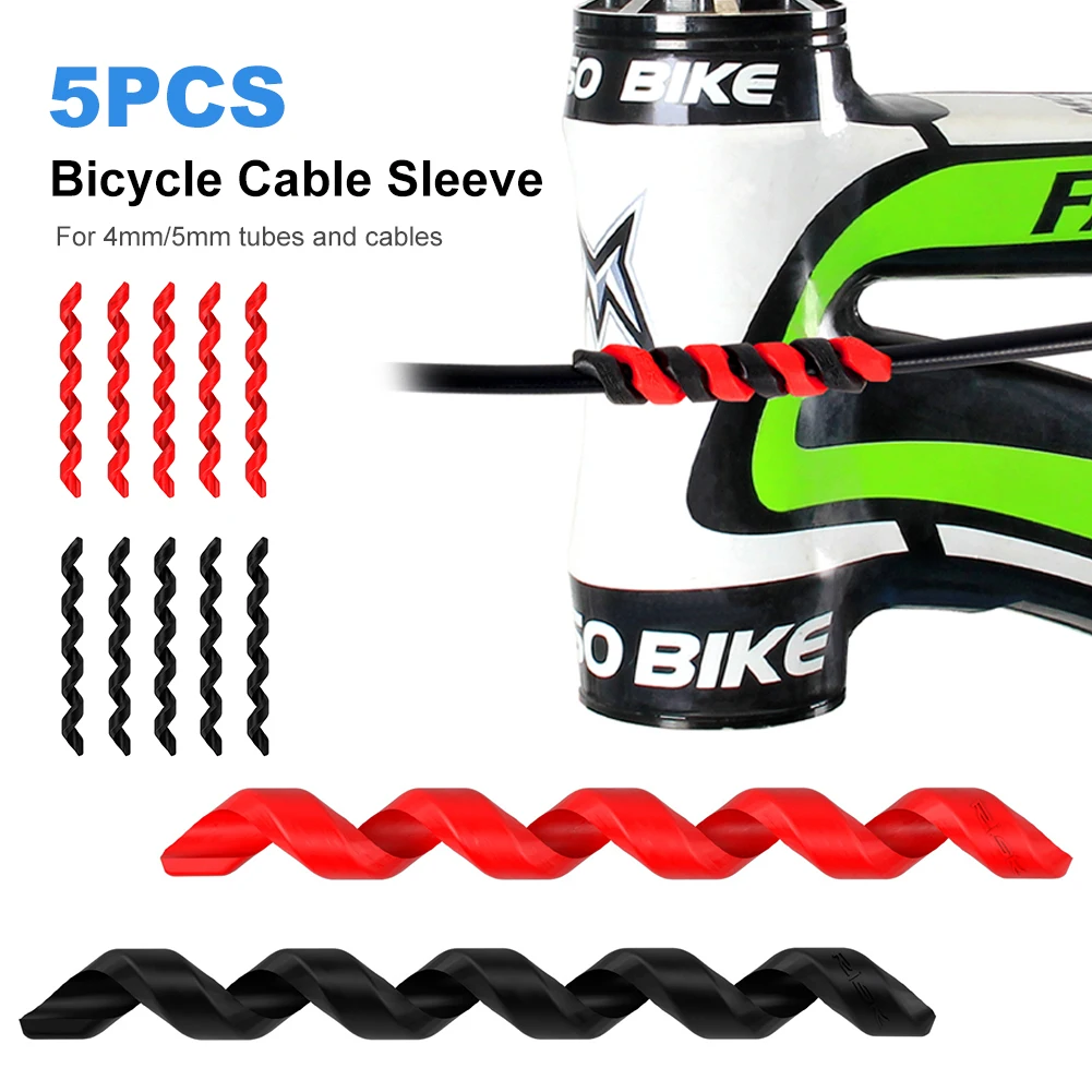 5Pcs/Pack Bicycle Cable Spiral Sleeve Housing Protector Brake/Shift Cable Tube Protector Anti-Friction Housing Rubber Protector
5Pcs/Pack Bicycle Cable Spiral Sleeve Housing Protector Brake/Shift Cable Tube Protector Anti-Friction Housing Rubber Protector