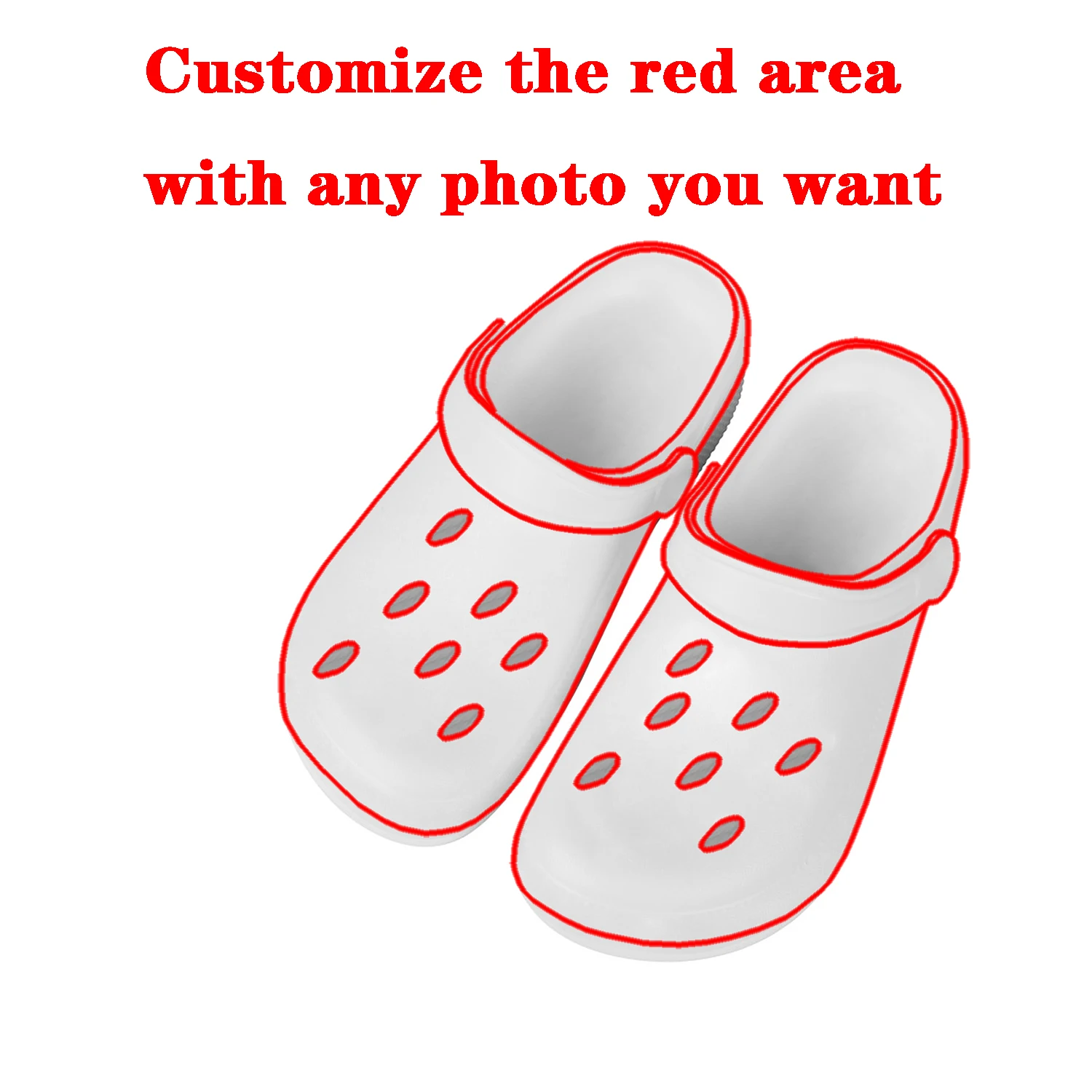 

Custom Clogs Water Shoes Mens Women Teenager Sandals DIY Garden Bespoke Home Clog Customized Shoe Custom Made Beach Hole Slipper