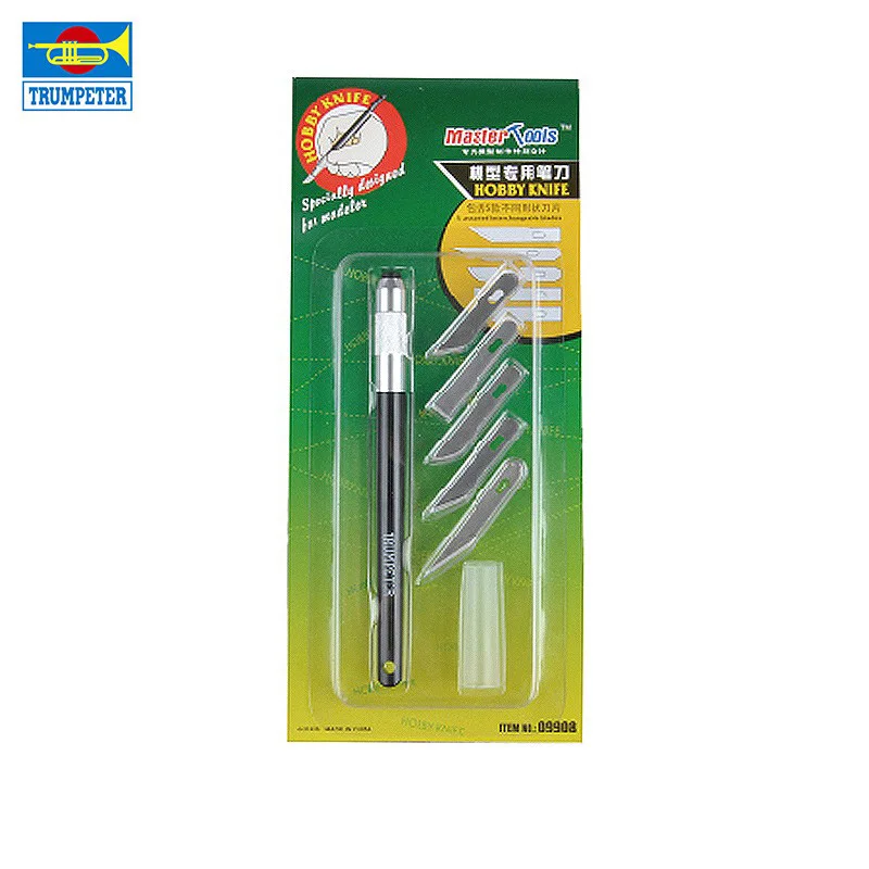 Trumpeter 09908 Pen Blade Craft Knife Plastic Military Model Kit Art Doll Figure Handicraft Building Making Cutting Tool
Trumpeter 09908 Pen Blade Craft Knife Plastic Military Model Kit Art Doll Figure Handicraft Building Making Cutting Tool