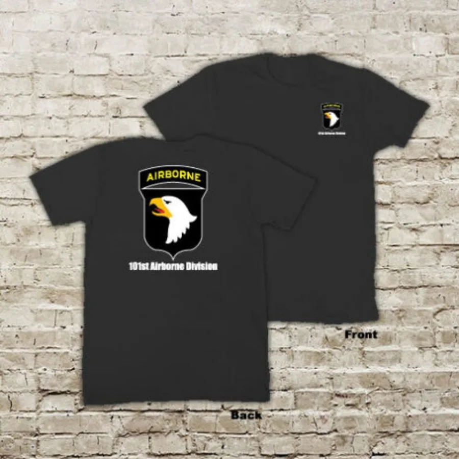 

ARMY 101 Airborne Division Infantry "Screaming Eagles" White or Black Short sleeved long sleeves T-Shirt