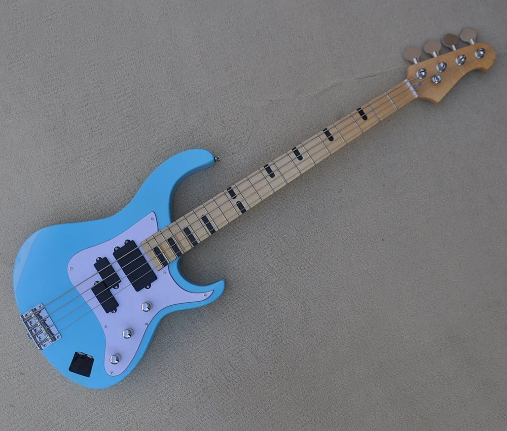 4 Strings Blue Electric Bass Guitar with Two Jacks,Maple Fretboard,Can be Customized
4 Strings Blue Electric Bass Guitar with Two Jacks,Maple Fretboard,Can be Customized