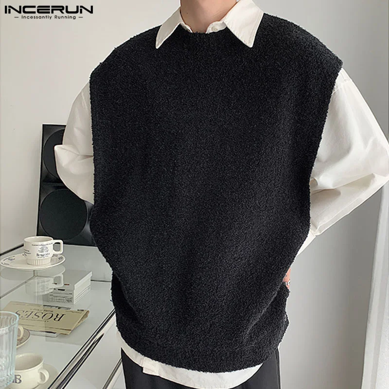 INCERUN Men Vests Solid Color O-neck Sleeveless Plush Casual Male Waistcoats Streetwear Autumn Korean 2023 Fashion Vests S-5XL
INCERUN Men Vests Solid Color O-neck Sleeveless Plush Casual Male Waistcoats Streetwear Autumn Korean 2023 Fashion Vests S-5XL