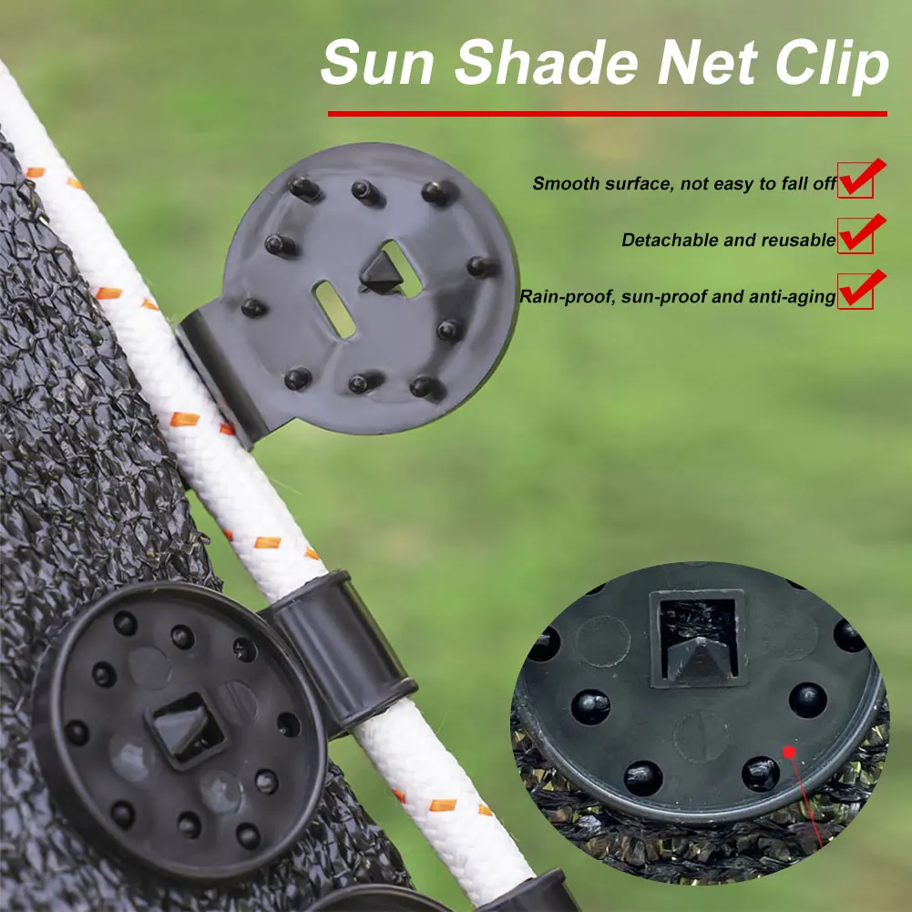 Round Sun Shade Net Clip Plastic Fixed Buckle Anti Bird Netting Clip Detachable Buckle Non-slip Equipment Gardening Accessories
Round Sun Shade Net Clip Plastic Fixed Buckle Anti Bird Netting Clip Detachable Buckle Non-slip Equipment Gardening Accessories