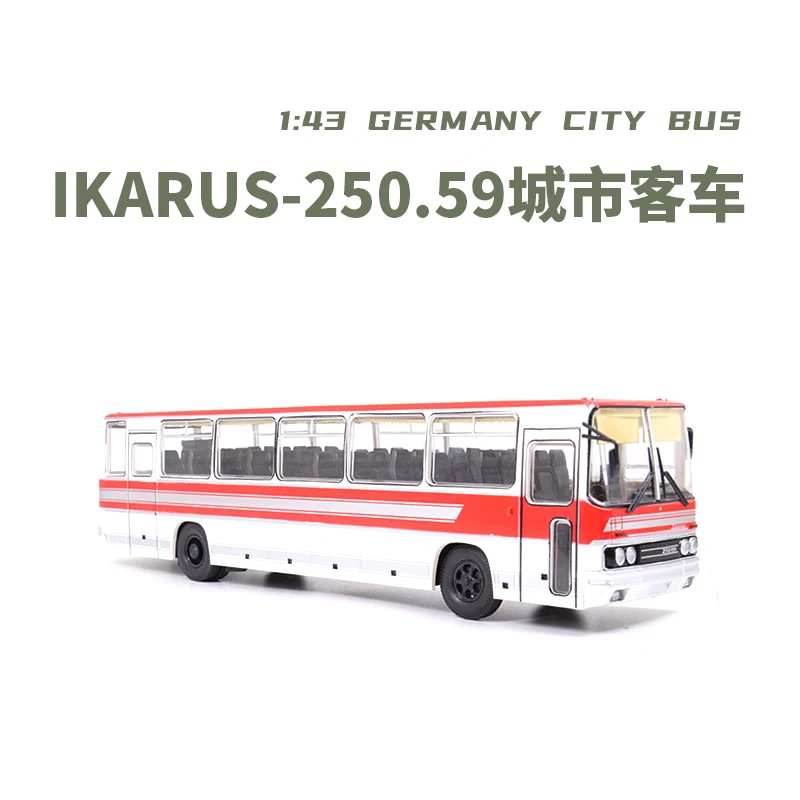 

1:43 Scale Diecast Alloy IKARUS-250.59 Urban Public Bus Toys Cars Model Classics Adult Collection Souvenir Gifts Static Display