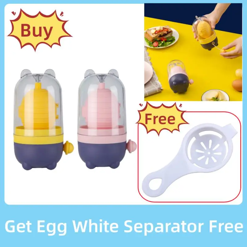 

Household Egg White Yolk Mixer Manual Egg Scrambler Puller Without Breaking Eggs Hand Egg Shaker Albumen Taste Egg Tool