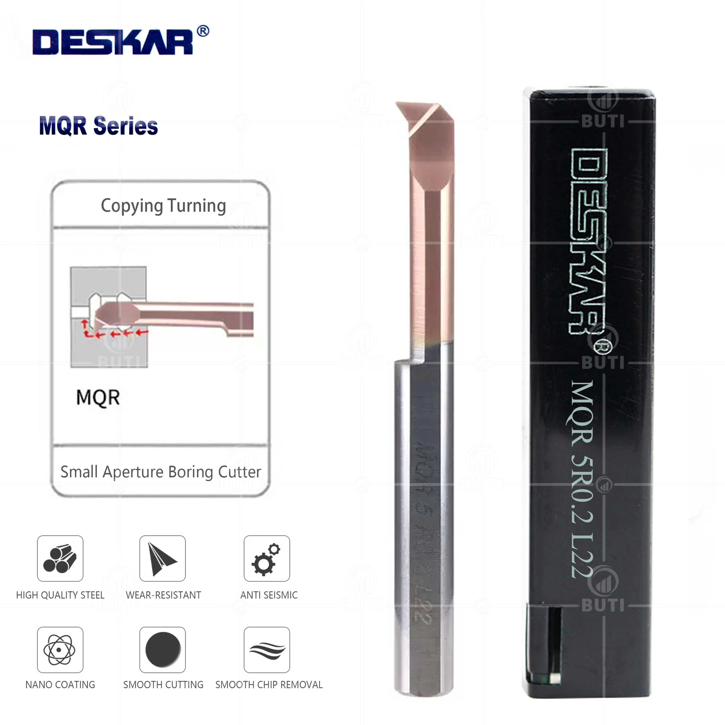 DESKAR 100% оригинальный MQR4 MQR5 MQR6 R0.1 R0.15 R0.2 L10 L15 L22 держатель для токарного инструмента ЧПУ, инструмент для резки с малым отверстием
DESKAR 100% оригинальный MQR4 MQR5 MQR6 R0.1 R0.15 R0.2 L10 L15 L22 держатель для токарного инструмента ЧПУ, инструмент для резки с малым отверстием