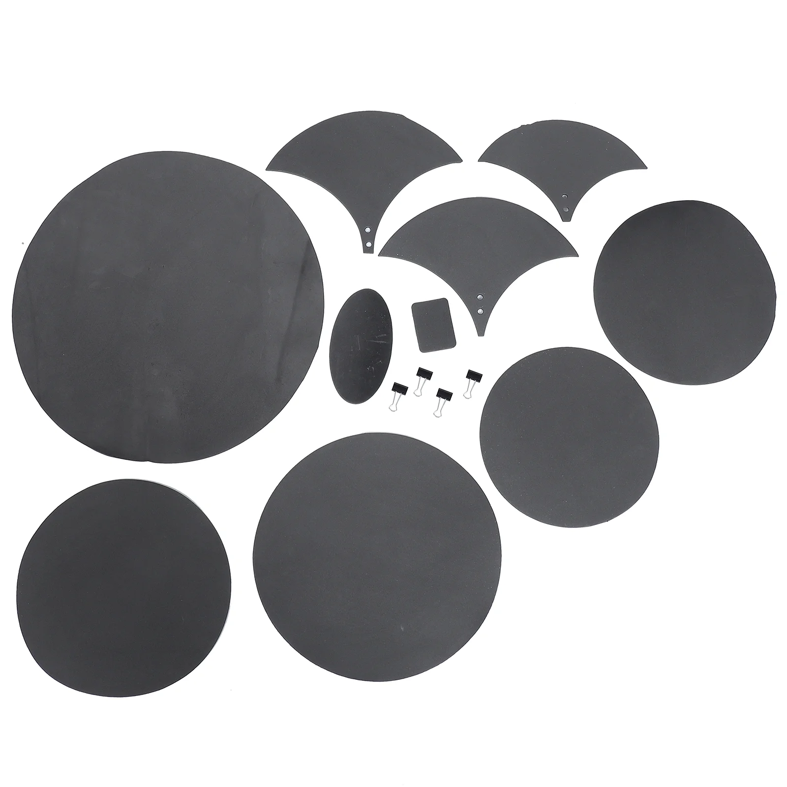 

Drum Reduction Pad Mute Pad Mats Adjustable Cymbal Pad Professional Ellipse Pads Belt Mat Musical Instruments Accessories