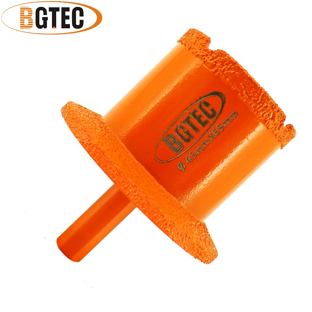 BGTEC 1pc Dia45x65mm Diamond Drilling Core bits for Marble Ceramic Tile Countertop Sink Water Basin Triangle Shank Drill Grinder
BGTEC 1pc Dia45x65mm Diamond Drilling Core bits for Marble Ceramic Tile Countertop Sink Water Basin Triangle Shank Drill Grinder