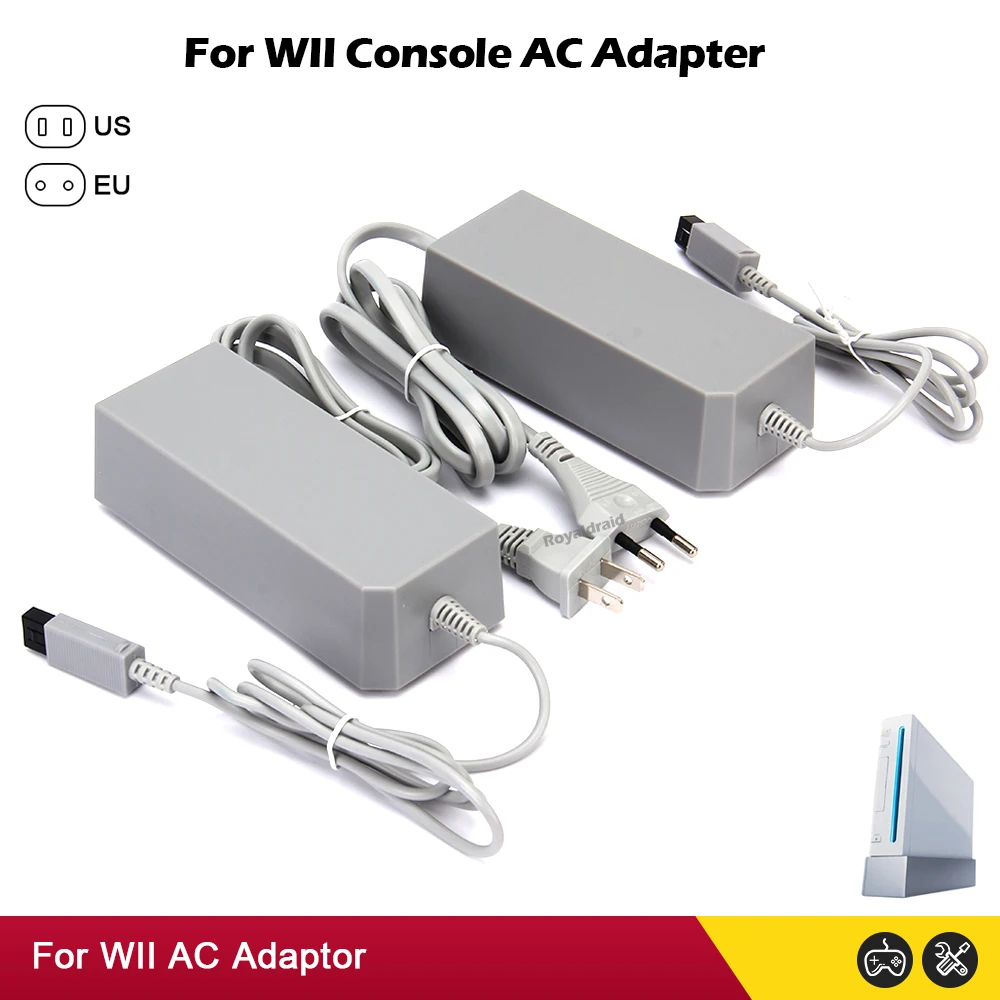 NEW EU US Plug Replacement Wall AC Power Adapter Supply Cord Cable For Wii Console AC Adapter Replacement Charger For WII Host NEW EU US Plug Replacement Wall AC Power Adapter Supply Cord Cable For Wii Console AC Adapter Replacement Charger For WII Host
