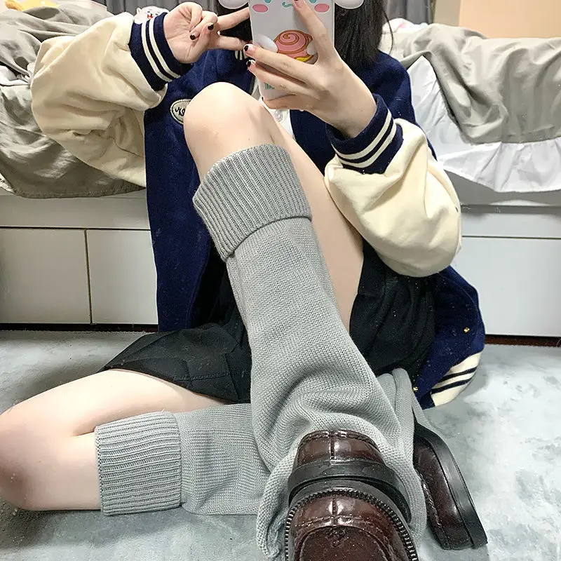 Autumn Loose Flared Knitted Socks Leg Warmers Socks Women Girls Lolita Gothic Fashion Solid Color Leg Warm Knit Socks
Autumn Loose Flared Knitted Socks Leg Warmers Socks Women Girls Lolita Gothic Fashion Solid Color Leg Warm Knit Socks