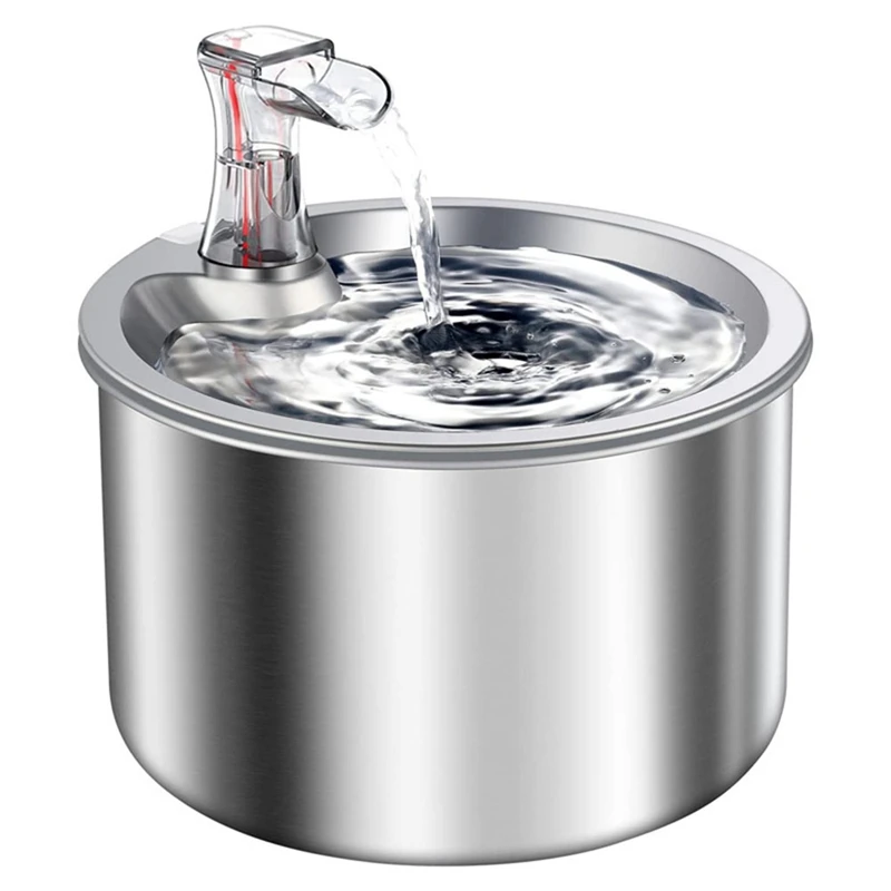 Stainless Steel Pet Water Fountain Automatic Pet Water Dispenser Pet Drinking Fountain Auto Drinker EU Plug
Stainless Steel Pet Water Fountain Automatic Pet Water Dispenser Pet Drinking Fountain Auto Drinker EU Plug